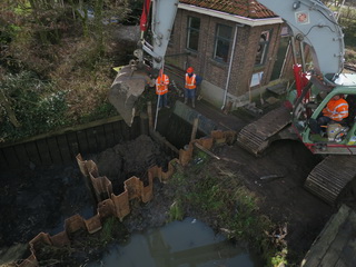 Harnaschpolder gemaal buiten werking