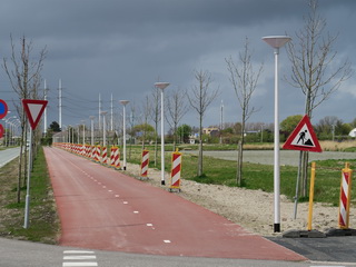 Harnaschdreef fietspad met verlichting